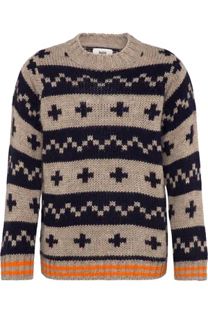 Mads Norgaard Crash Keldino Reykavik Sweater Tops Knitwear Pullovers Multi/patterned