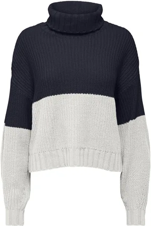ONLY Onlbibba Ls Rollneck Cc Knt Tops Knitwear Turtleneck Navy
