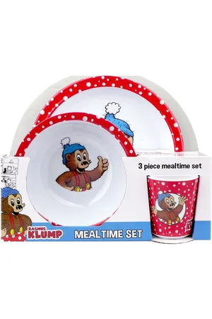 Barbo Toys Rasmus Klump - 3 Pcs Mealtime Set Home Meal Time Dinner Sets Multi/patterned
