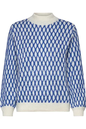 Ichi Ihkamara Ls14 Tops Knitwear Jumpers Blue