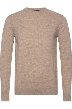 INDICODE Inpillen Tops Knitwear Round Necks Beige