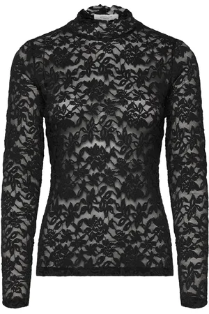 Rosemunde Long Sleeve Turtleneck T-Shirt Tops T-shirts & Tops Long-sleeved Black