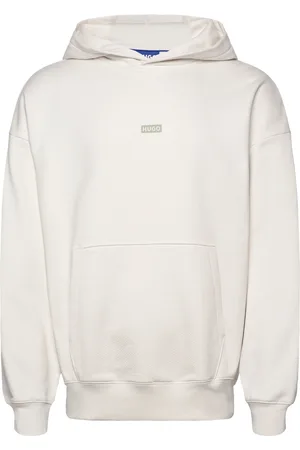 Hugo Blue Nazardo Tops Sweat-shirts & Hoodies Hoodies Cream