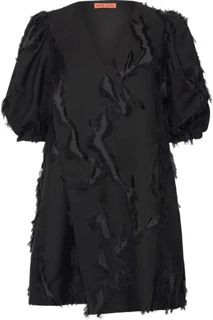 STINE GOYA Puffy Sleeves Mini Dress, 2253 Fil Lyhyt Mekko Black