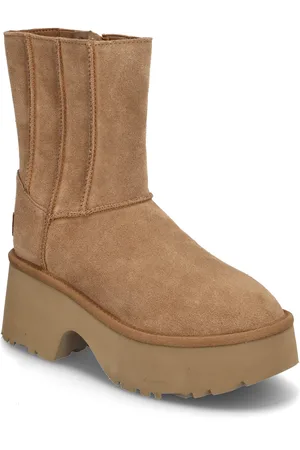UGG W Classic Twin Seam New Heights Shoes Wintershoes Beige