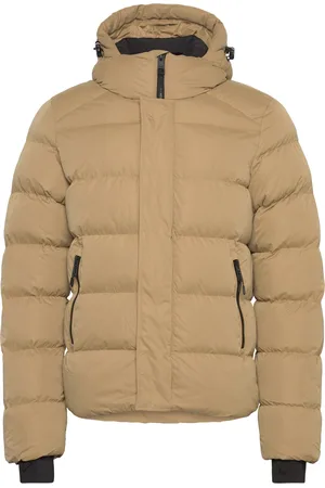 Superdry Hooded Microfibre Sport Puffer Sport Men Sport Clothing Sport Outerwear Sport Jackets Sport Outdoor Jackets Beige