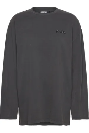 ROTATE Long Sleeve T-Shirt Tops T-shirts & Tops Long-sleeved Black