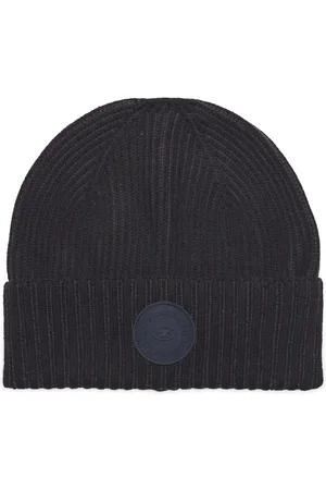 TOM TAILOR Two T Knitted Hat Accessories Headwear Beanies Black