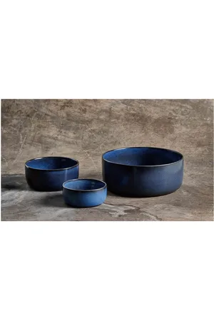 aida Raw Midnight Blue - Lille Skål 1 Stk D9,5 X H4,5 Cm, 24 Cl Home Tableware Bowls & Serving Dishes Serving Bowls Blue