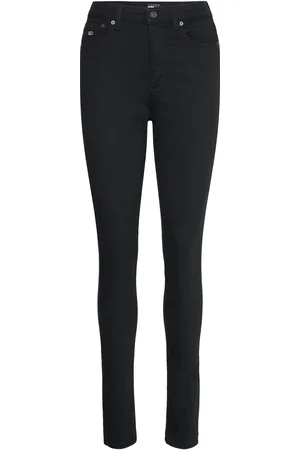 Tommy Hilfiger Sylvia Hgh Skn Dh4288 Bottoms Jeans Slim Black