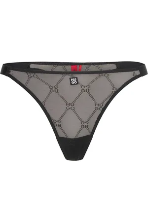 HUGO BOSS Thong Sporty Lace Stringit Alusvaatteet Black