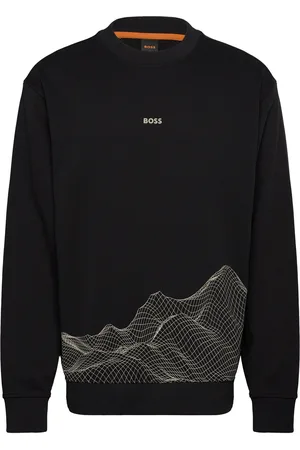 HUGO BOSS We_Surface Tops Sweat-shirts & Hoodies Sweat-shirts Black