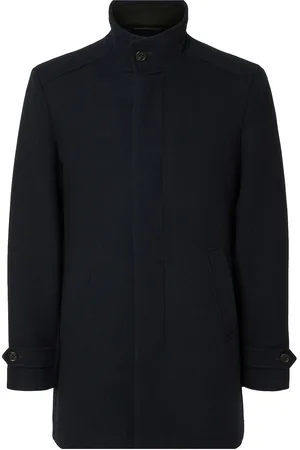 SELECTED Slhnew Reuben Coat Noos Ohut Pitkä Takki Navy