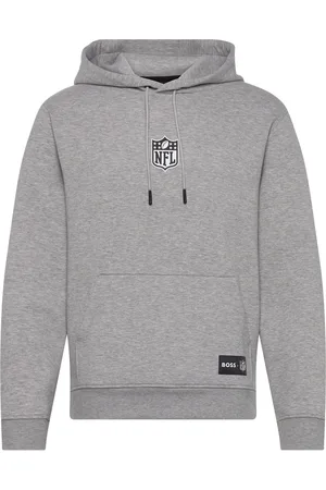 HUGO BOSS Woodson_Nfl Tops Sweat-shirts & Hoodies Hoodies Grey