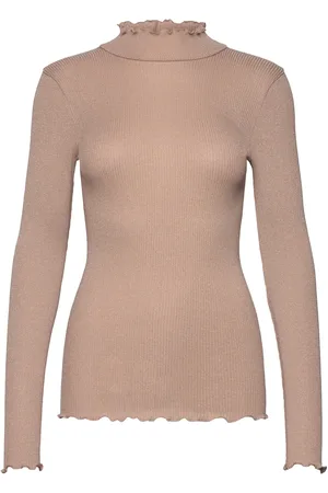Rosemunde Boston Turtleneck W/Lyrex Tops T-shirts & Tops Long-sleeved Beige