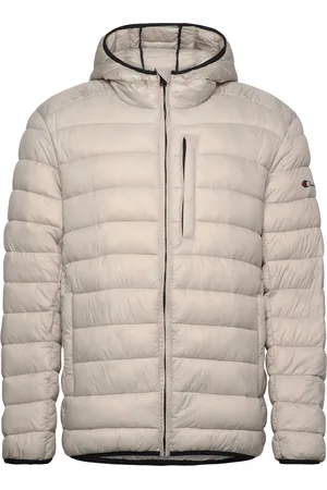 Champion Hooded Jacket Vuorillinen Takki Topattu Takki Beige