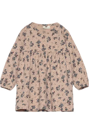 EN FANT Dress Ls Dresses & Skirts Dresses Casual Dresses Long-sleeved Casual Dresses Beige
