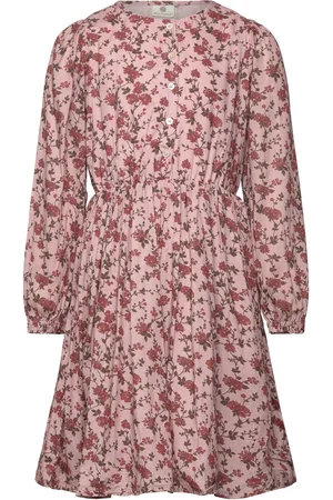 EN FANT Dress Woven Dresses & Skirts Dresses Casual Dresses Long-sleeved Casual Dresses Pink