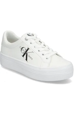 Calvin Klein Vulc Flatform Laceup Low Lth Matalavartiset Sneakerit Tennarit White
