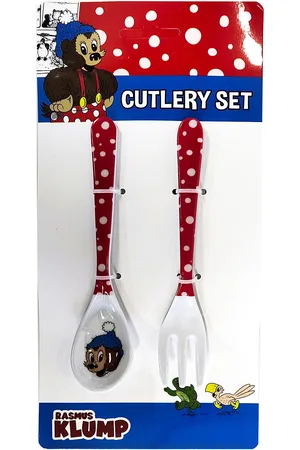 Barbo Toys Rasmus Klump - 2 Pcs Cultery Set Home Meal Time Cutlery Multi/patterned