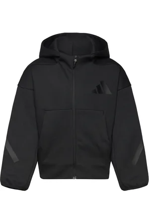 adidas J Z.n.e.fz Tops Sweat-shirts & Hoodies Hoodies Black