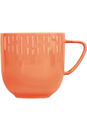 aida Confetti Apricot Krus M/Relief Porcelæn 1 Stk 35 Cl. Home Tableware Cups & Mugs Coffee Cups Orange