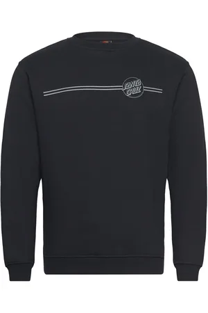 Santa Cruz Opus Dot Stripe Tops Sweat-shirts & Hoodies Sweat-shirts Black