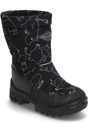 Kuoma Putkivarsi Wool X Moomin Talvisaappaat Black