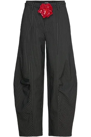 ROTATE Cargo Pants Bottoms Trousers Wide Leg Black