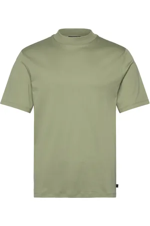J Lindeberg Ace Mock Neck T-Shirt Tops T-shirts Short-sleeved Green