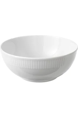 aida Relief - Salatskål Porcelæn White 1 Stk 25 Cm Home Tableware Bowls & Serving Dishes Salad Bowls White