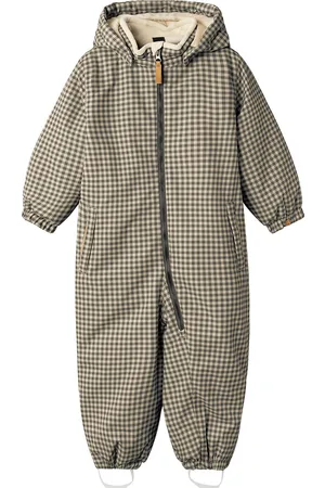 Lil Atelier Nmmlasnow10 Suit Aop 1Fo Lil Outerwear Coveralls Snow-ski Coveralls & Sets Black