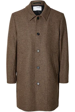 SELECTED Slharchive Car Coat Noos Ohut Pitkä Takki Brown