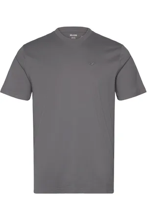 Hollister Hco. Guys Knits Tops T-shirts Short-sleeved Grey