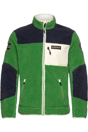 Napapijri Yupik Full-Zip Fleece Tops Sweat-shirts & Hoodies Fleeces & Midlayers Green