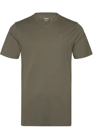 Hollister Hco. Guys Knits Tops T-shirts Short-sleeved Green