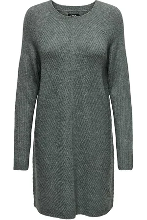 ONLY Onlcarol L/S Dress Knt Noos Lyhyt Mekko Green
