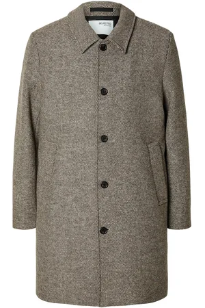 SELECTED Slharchive Car Coat Noos Ohut Pitkä Takki Grey