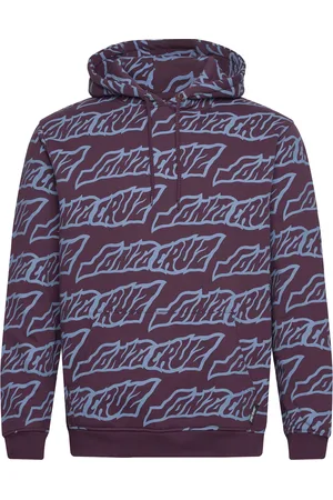 Santa Cruz Creep Repeat Tops Sweat-shirts & Hoodies Hoodies Burgundy