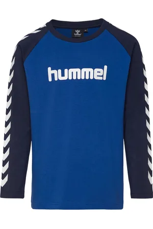 Hummel Hmlboys T-Shirt L/S Sport T-shirts Long-sleeved T-shirts Blue