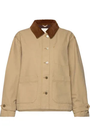 GANT Washed Workwear Jacket Outerwear Jackets Utility Jackets Beige