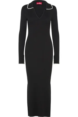 Crās Alyssacras Dress Maksimekko Juhlamekko Black