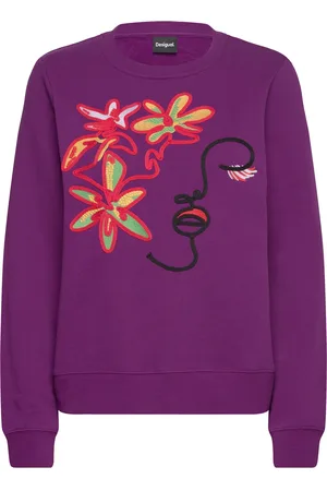Desigual Sw Lady Tops Sweat-shirts & Hoodies Sweat-shirts Purple