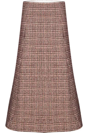 Rodebjer Neneh Boucle Designers Knee-length & Midi Skirts Pink