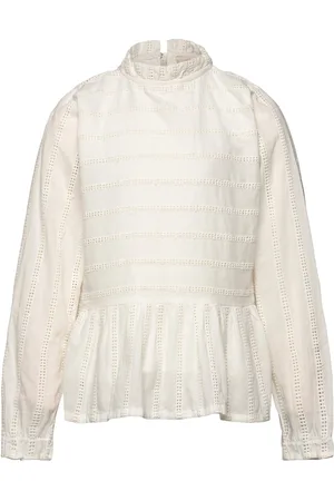 Creamie Tunic Anglaise Tops Blouses & Tunics Cream