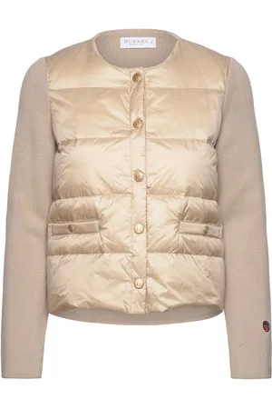 BUSNEL Iva Solid Down Jacket Vuorillinen Takki Topattu Takki Beige