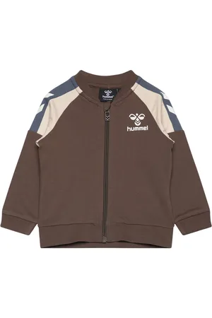 Hummel Hmlherman Zip Jacket Tops Sweat-shirts & Hoodies Sweat-shirts Brown