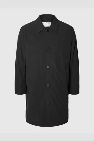 SELECTED Slhmarc Carcoat Ohut Pitkä Takki Black