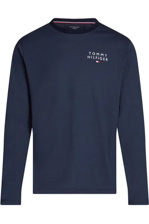 Tommy Hilfiger Ls Jersey Pj Set - Mini Stripe Pyjama Navy