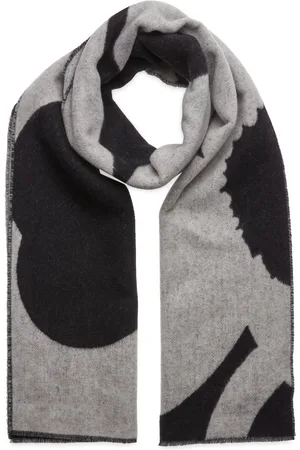 Marimekko Sävellys Unikko Accessories Scarves Winter Scarves Grey